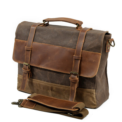 Jack - Water-Resistant Waxed Canvas Messenger Bag
