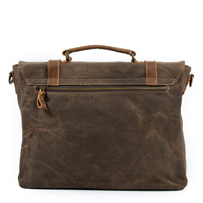 Jack - Water-Resistant Waxed Canvas Messenger Bag