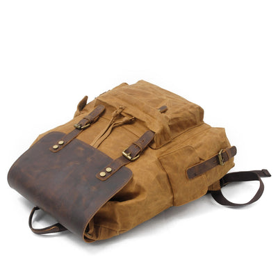 Jacob - Vintage Waxed Canvas Backpack