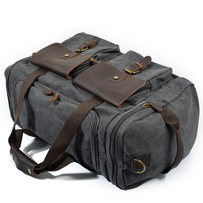 David - Men's Canvas Leather Duffle Bags